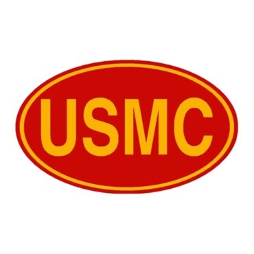 New Yellow on Red USMC Euro Decal Fits  41-71 Jeep & Willys