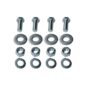 Rear Crossmember to Frame Hardware Kit Fits  55-71 CJ-5, 6