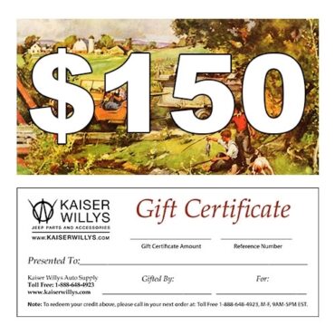 $150 Gift Certificate to Kaiser Willys