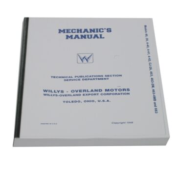 Mechanics (service) Manual  Fits  46-50 Truck, Station Wagon, Jeepster