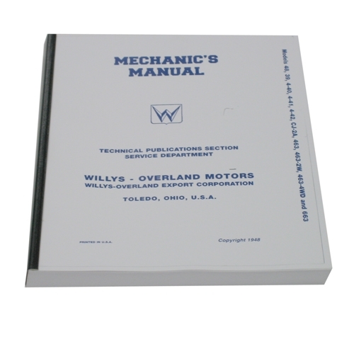 Mechanics (service) Manual  Fits  46-50 Truck, Station Wagon, Jeepster