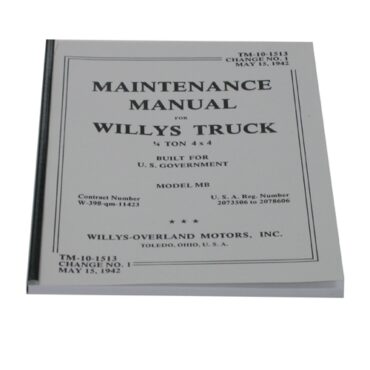 Mechanics (service) Manual  Fits  41-45 MB, GPW