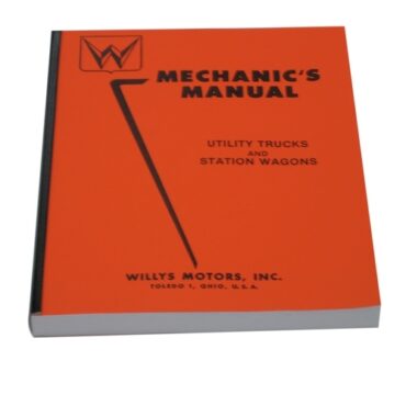 Mechanics (service) Manual  Fits  50-55 Station Wagon, Jeepster with 6-161 engine