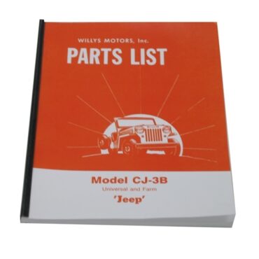 Master Parts List Manual  Fits  53-64 CJ-3B