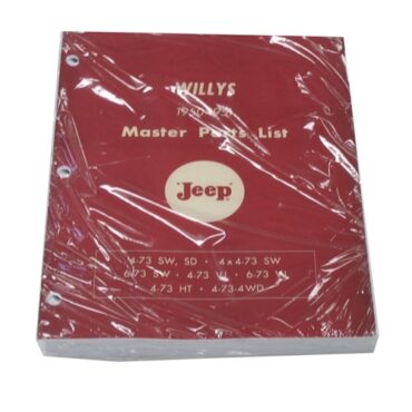 Master Parts List Manual  Fits  50-51 Truck, Station Wagon, Jeepster