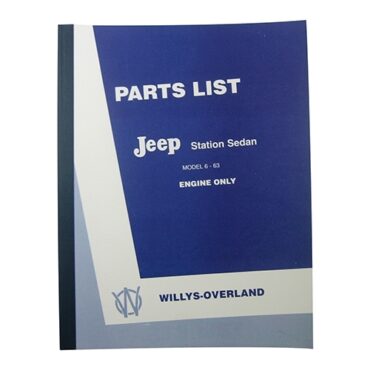 Master Parts Engine Manual (6-161 L) Fits  50-51 Station Wagon, Jeepster
