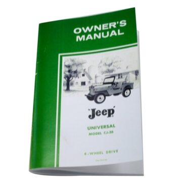 Owners Manual  Fits  53-64 CJ-3B