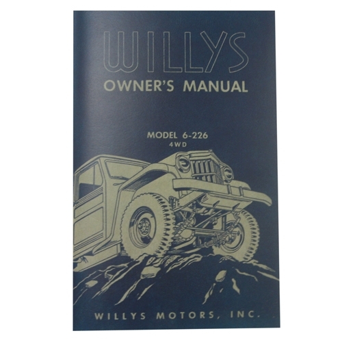 Owners Manual  Fits  54-55 Truck