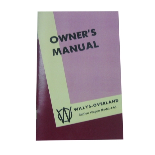 Owners Manual Fits 46-49 Station Wagon with Planar Suspension (2wd)