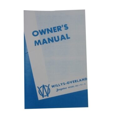 Owners Manual  Fits  48-49 Jeepster