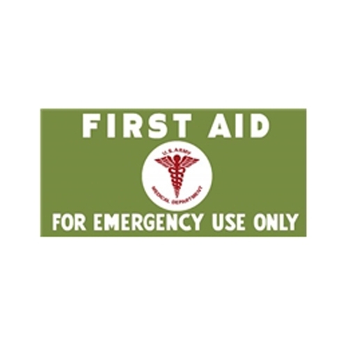 New First Aid Kit Lettering Decal Fits  41-71 Jeep & Willys