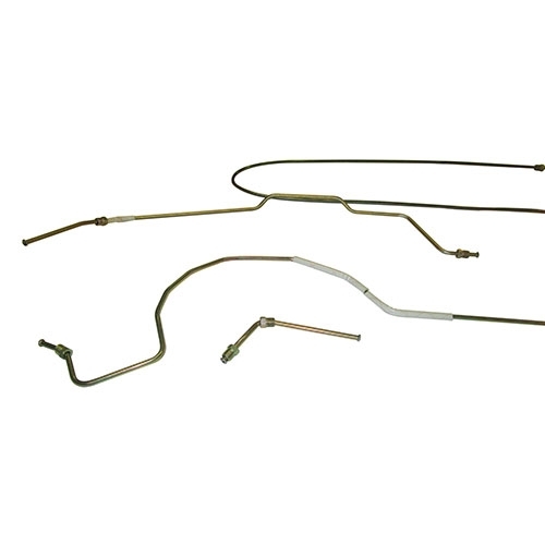 Complete Formed Steel Brake Line Kit (Imported) Fits 55-64 CJ-5 for style with steel S lines