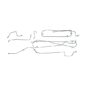 US Made Complete Formed Steel Brake Line Kit (4-134) Fits  47-53 Truck with rear Dana 53 axle