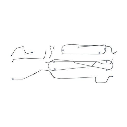 US Made Complete Formed Steel Brake Line Kit (4-134) Fits  47-53 Truck with rear Dana 53 axle
