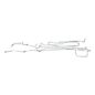US Made Complete Formed Steel Brake Line Kit (4-134) Fits  47-53 Truck with rear Dana 53 axle