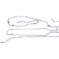 US Made Complete Formed Steel Brake Line Kit (F 4-134 & 6-226) Fits 54-56 Truck with Timken (clamshell) rear axle