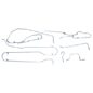 US Made Complete Formed Steel Brake Line Kit (6-226 engine) Fits 54-64 Truck with rear Dana 53 axle
