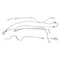 US Made Complete Formed Steel Brake Line Kit (6-230) Fits 62-64 Truck with rear Dana 53 axle