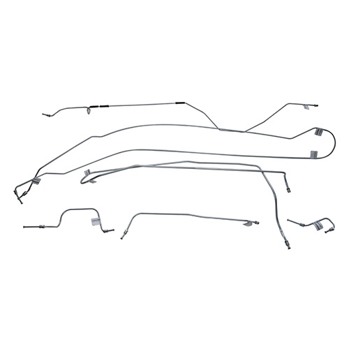 US Made Complete Formed Steel Brake Line Kit (6-230) Fits 62-64 Truck with rear Dana 53 axle