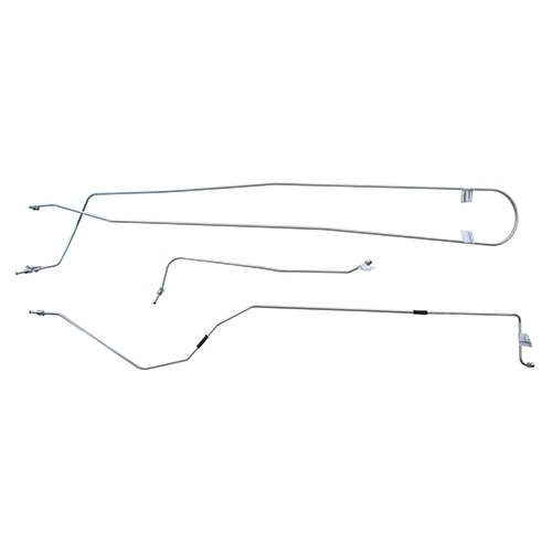 US Made Complete Formed Steel Brake Line Kit (F 4-134 & 6-226) Fits 54-55 Station Wagon, Sedan Delivery with Dana 44 axle, Early