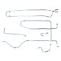 Complete Formed Steel Brake Line Kit (4-134) Fits 50-53 Station Wagon, Sedan Delivery with Dana 44 axle