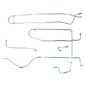 US Made Complete Formed Steel Brake Line Kit (4-134) Fits 50-53 Station Wagon, Sedan Delivery with Dana 44 axle