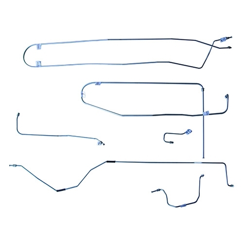 Complete Formed Steel Brake Line Kit (4-134) Fits 50-53 Station Wagon, Sedan Delivery with Dana 44 axle