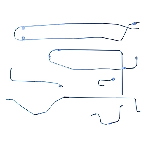 US Made Complete Formed Steel Brake Line Kit (4-134) Fits 50-53 Station Wagon, Sedan Delivery with Dana 44 axle