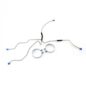 Rear Axle Formed Steel Brake Line Kit (Imported) Fits  46-49 CJ-2A