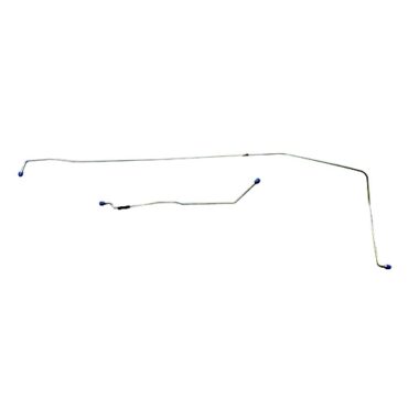 Frame Set Formed Steel Brake Line Kit (Imported) Fits 46-48 CJ-2A (early style master cylinder with front hole threaded)