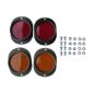 Complete Side Marker Mounting Kit (reflector) Fits  41-71 MB, GPW, CJ-2A, 3A, 3B, 5, M38, M38A1