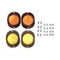 Complete Side Marker Mounting Kit (reflector) Fits  41-71 MB, GPW, CJ-2A, 3A, 3B, 5, M38, M38A1