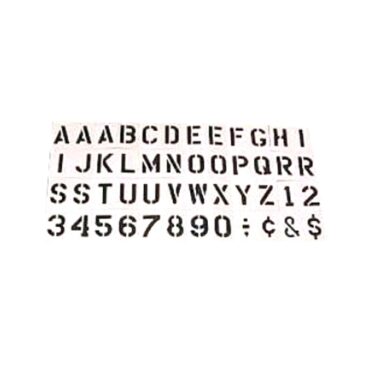 Paint Stencil Pack 3" Alpha-Numeric Characters Fits  41-71 Jeep & Willys