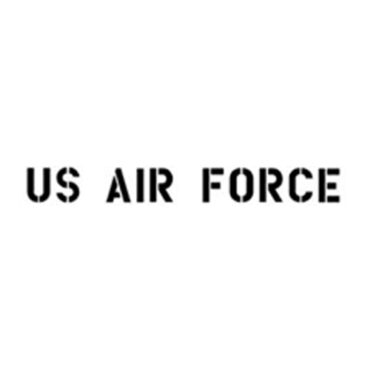 New 1.75" Paint Mask Stencil "US Air Force" Fits  41-71 Jeep & Willys