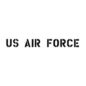 New 1.75" Paint Mask Stencil "US Air Force" Fits  41-71 Jeep & Willys