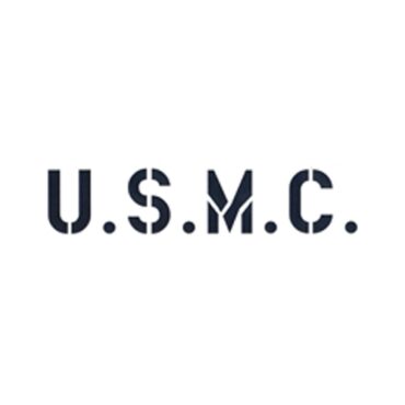 New 1.75" Paint Mask Stencil "U.S.M.C." Fits  41-71 Jeep & Willys