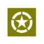 Paint Mask Stencil w/25" Diameter Star "Broken" Invasion Circle Fits  41-71 Jeep & Willys