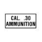 New Cal. 30 Ammunition Decal Fits  41-71 Jeep & Willys