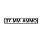 New 37 MM Ammo Decal Fits  41-71 Jeep & Willys