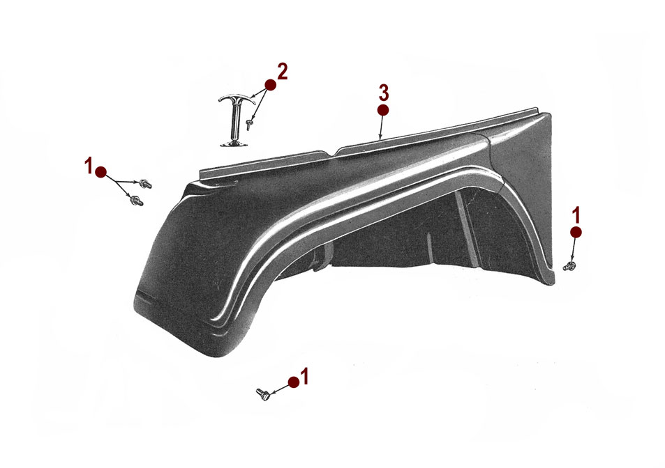 Body - Front Fender - Willys CJ-5, 6