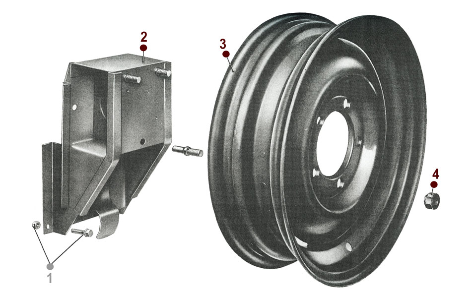Spare Tire Carrier - M38A1