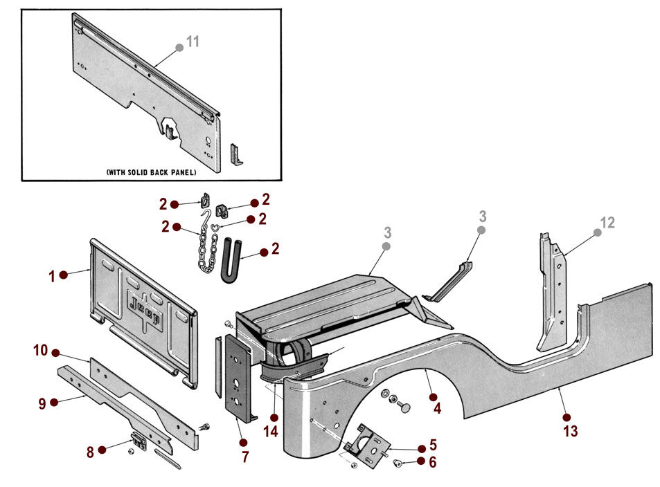 Body - 53-64 CJ-3B