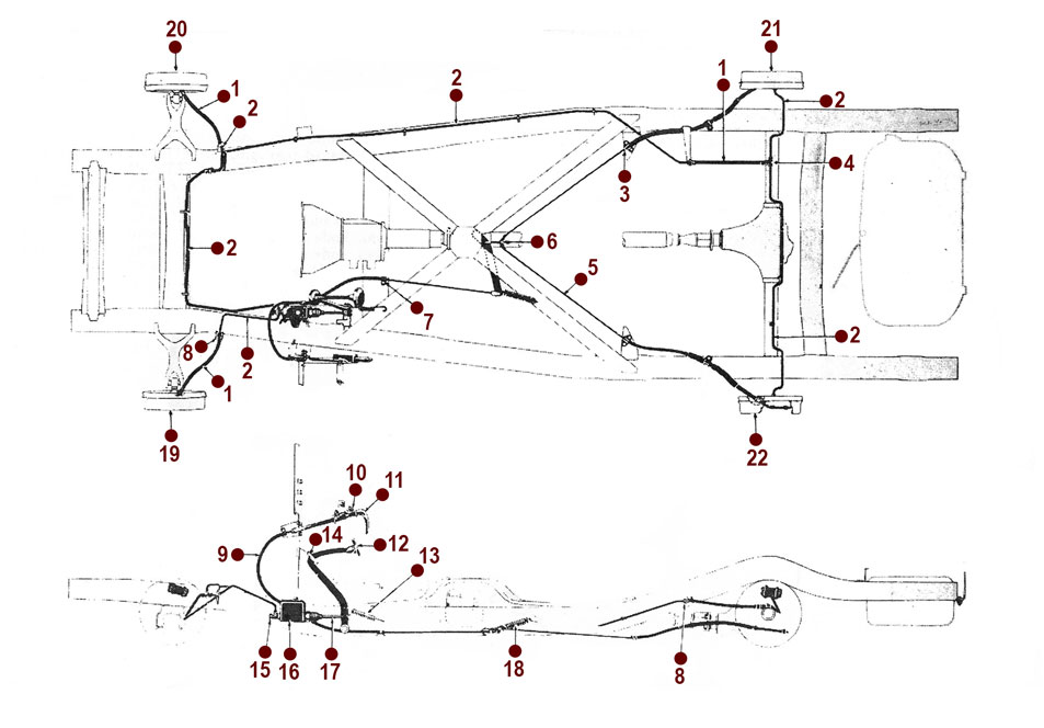 Brake System - Willys Jeepster