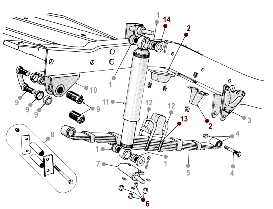 Front Spring - 48-51 Jeepster