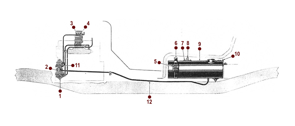 Fuel System - 46-49 CJ-2A