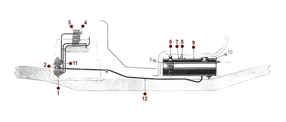 Fuel System - 55-75 CJ-5