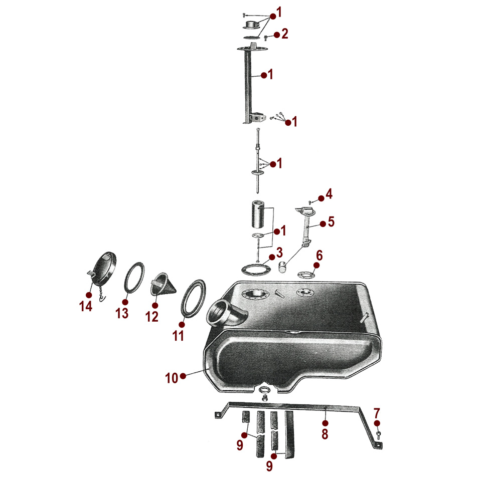 Fuel Tank - 52-71 M38A1