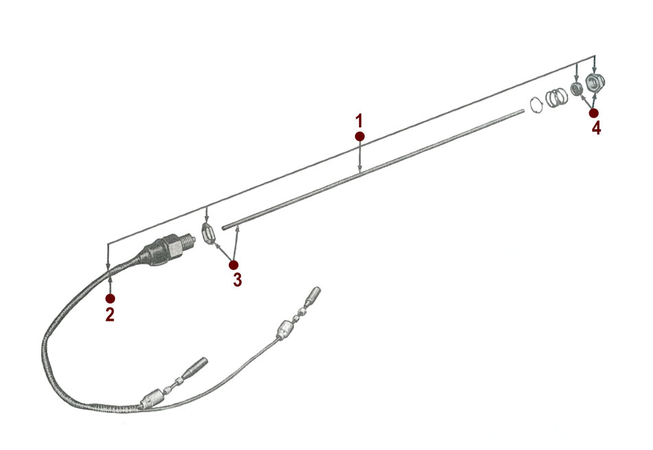 Horn Button and Wiring - 50-52 M38