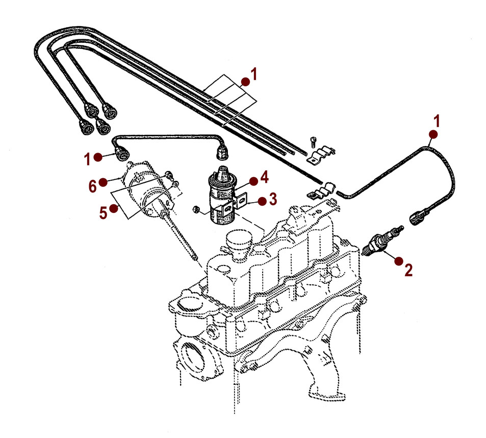 Ignition System - Willys CJ-5, 6