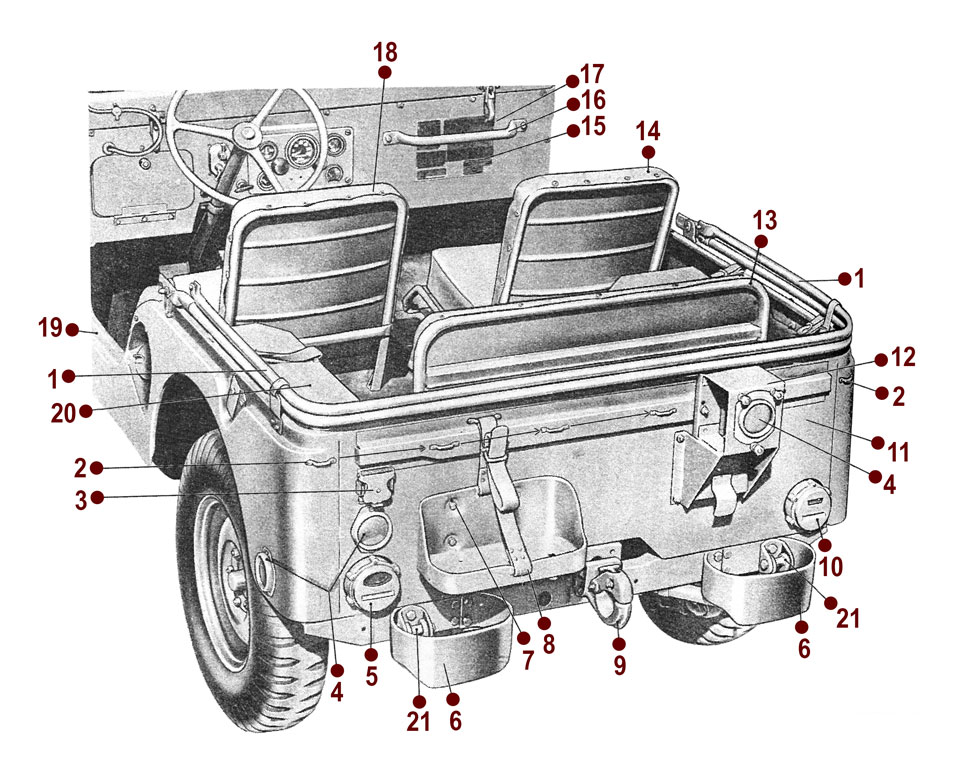 Body - Rear View - 52-71 M38A1